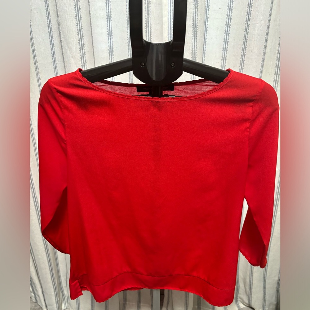 French connection elegant red top